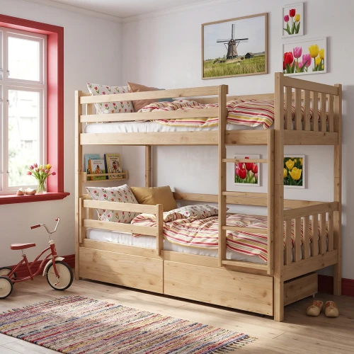 Przejdź do produktu Łóżko piętrowe Utrecht Loft I - Wybór koloru