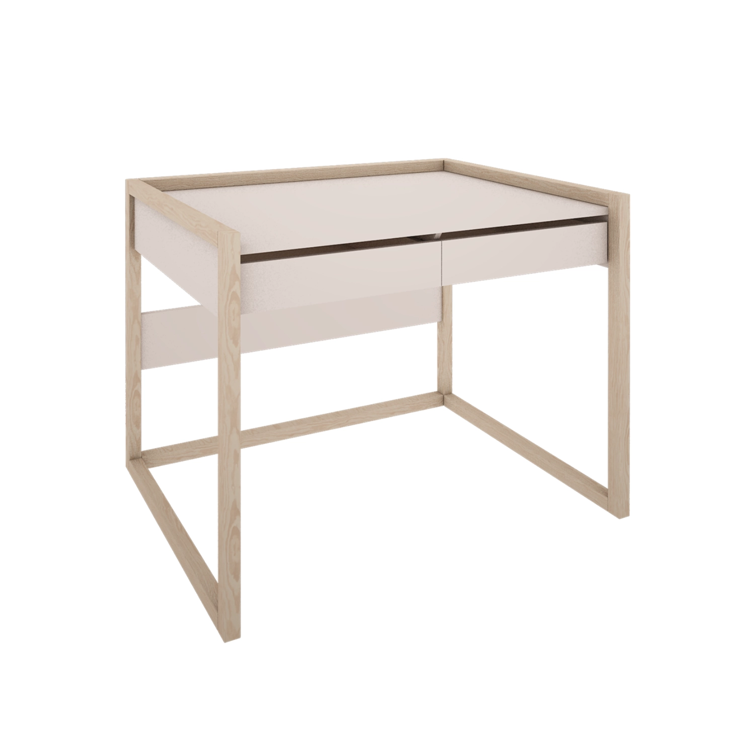 Biurko z szufladami do pokoju dziecięcego w kolorze białym