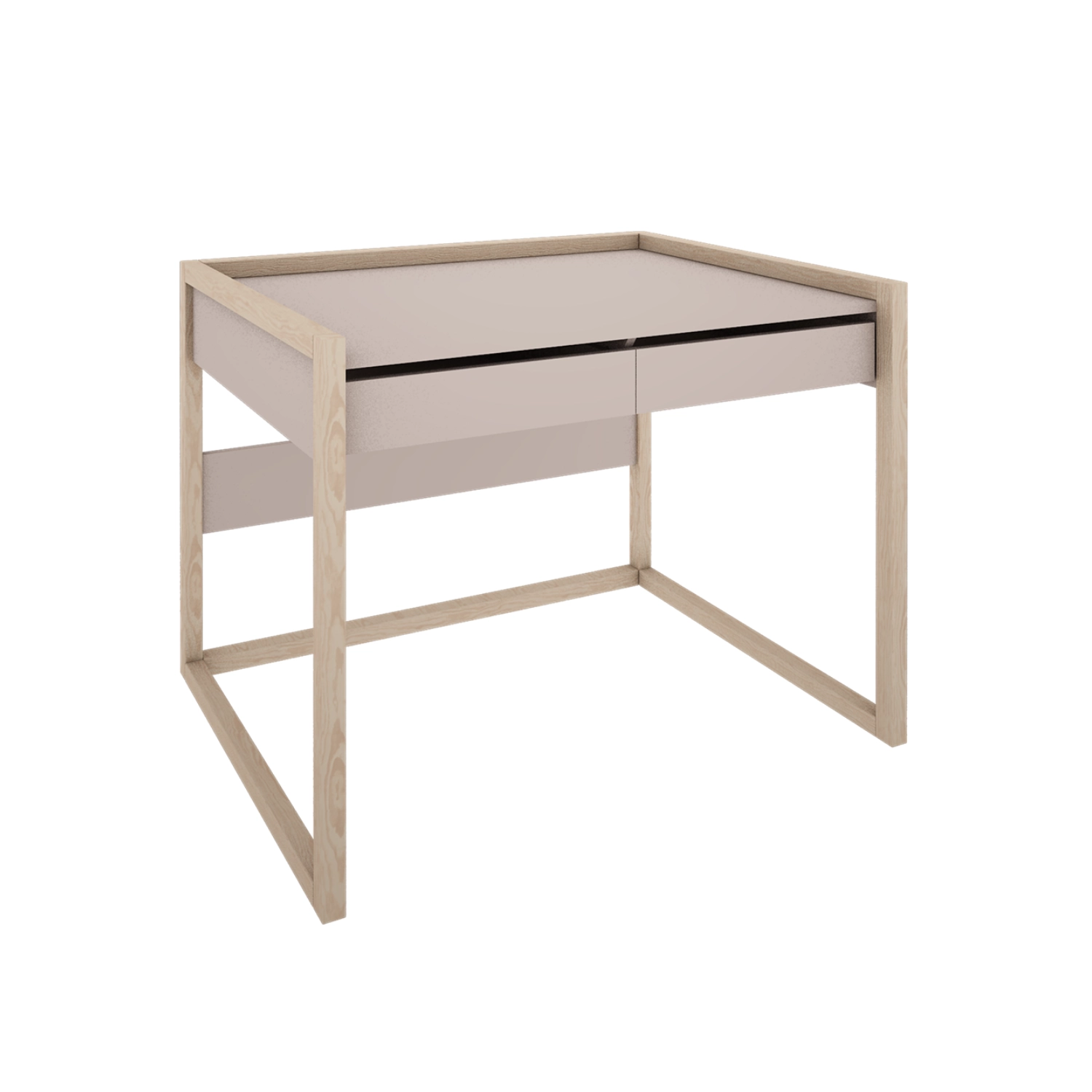 Biurko z szufladami do pokoju dziecięcego w kolorze kaszmir