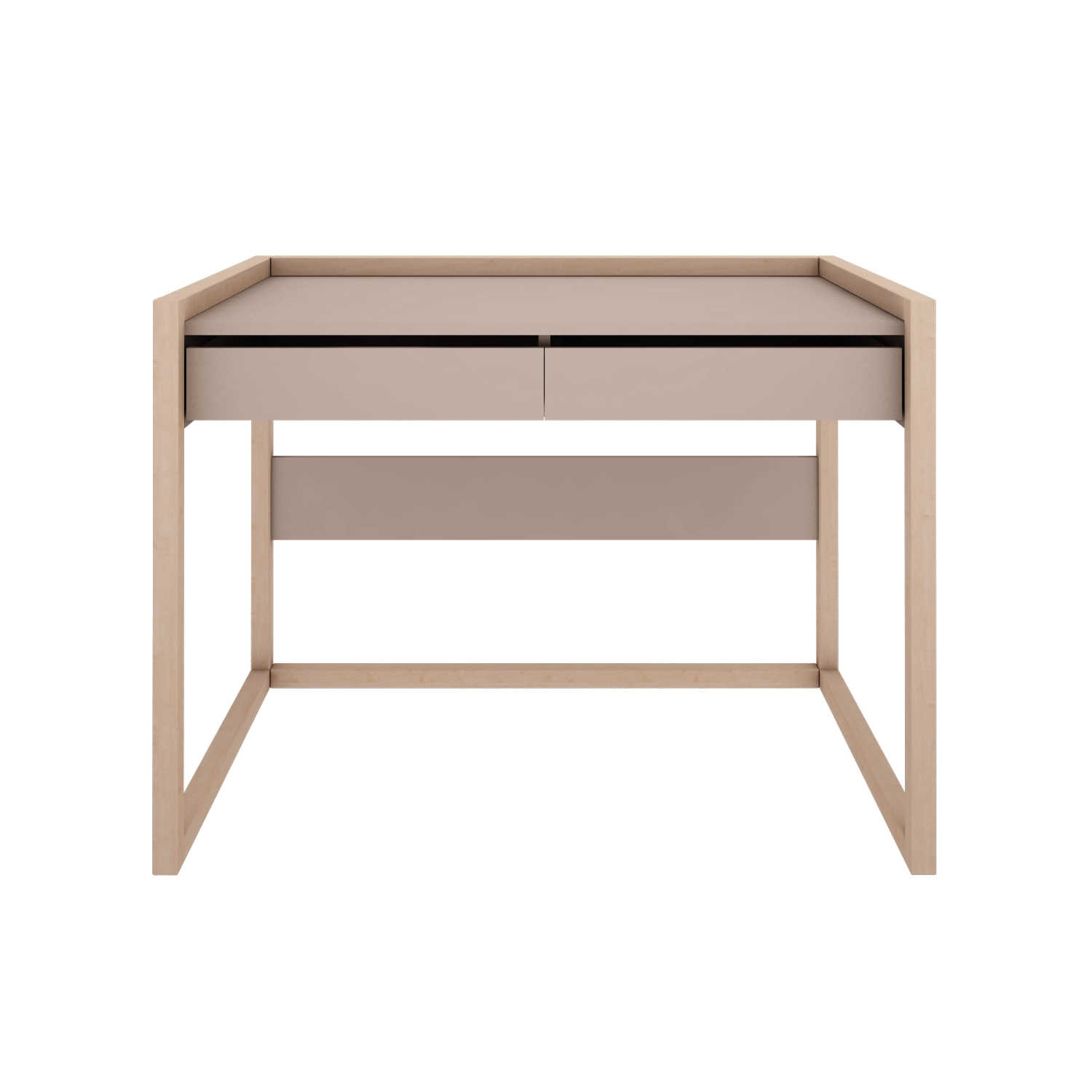 Biurko z szufladami do pokoju dziecięcego w kolorze trufla