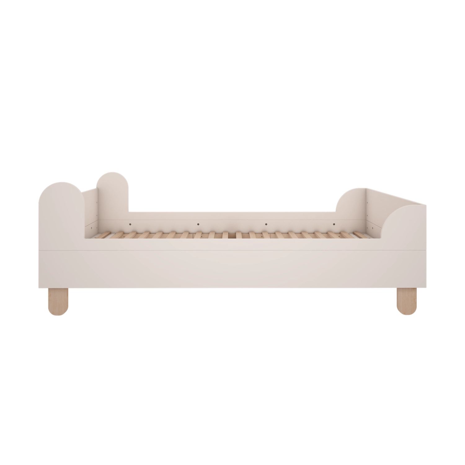 Łóżko 200x90 cm do pokoju dziecięcego lub młodzieżowego w kolorze białym