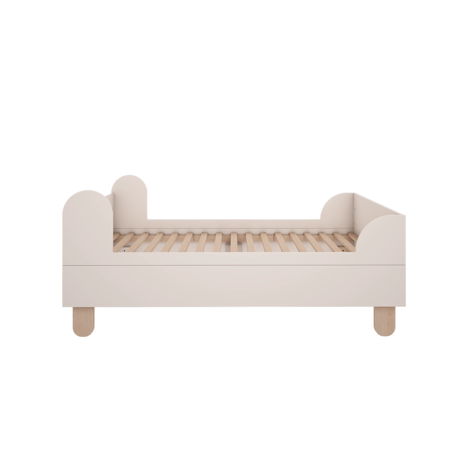 Łóżko 160x80 cm do pokoju dziecięcego w kolorze białym