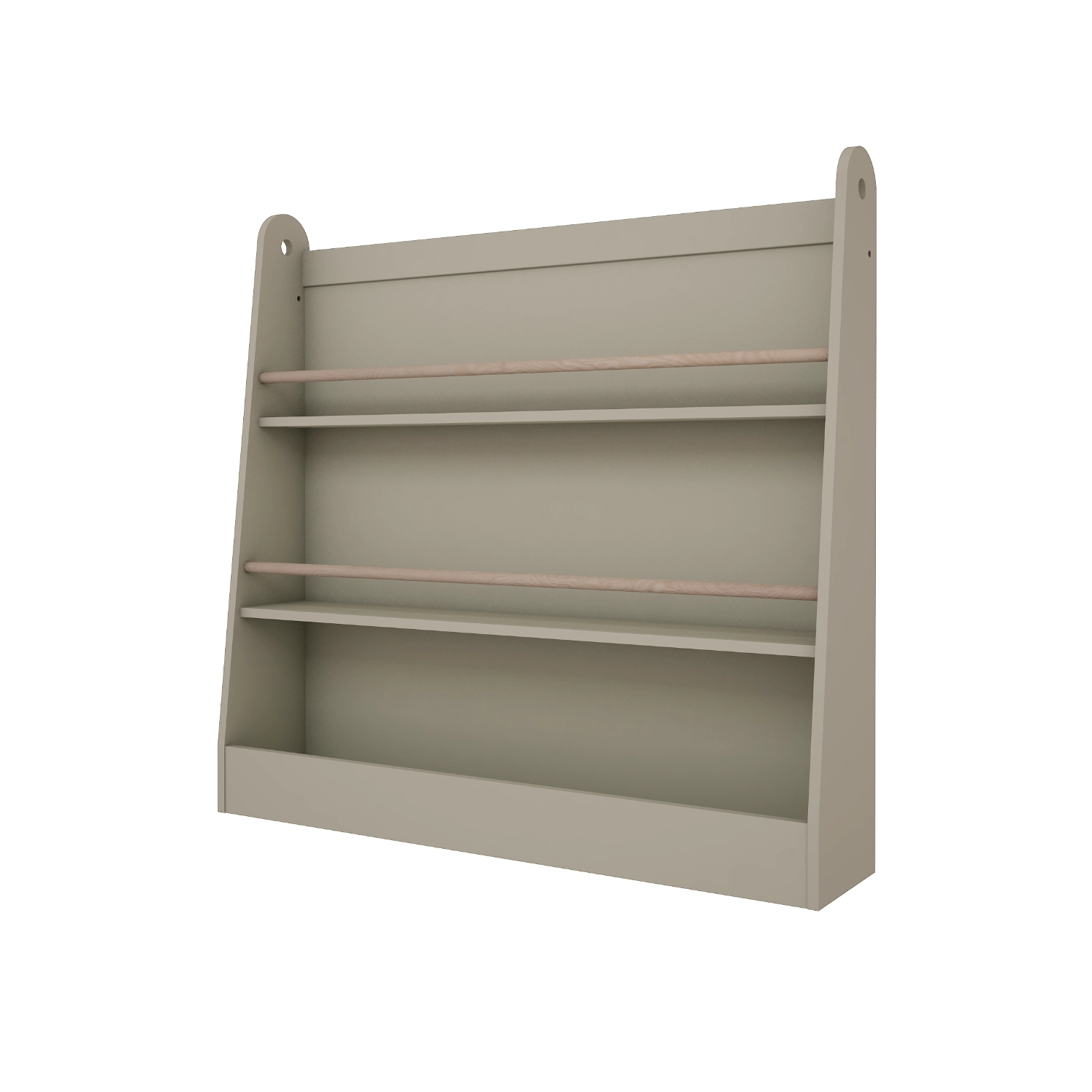 Regał do pokoju dziecięcego w kolorze oliwkowym