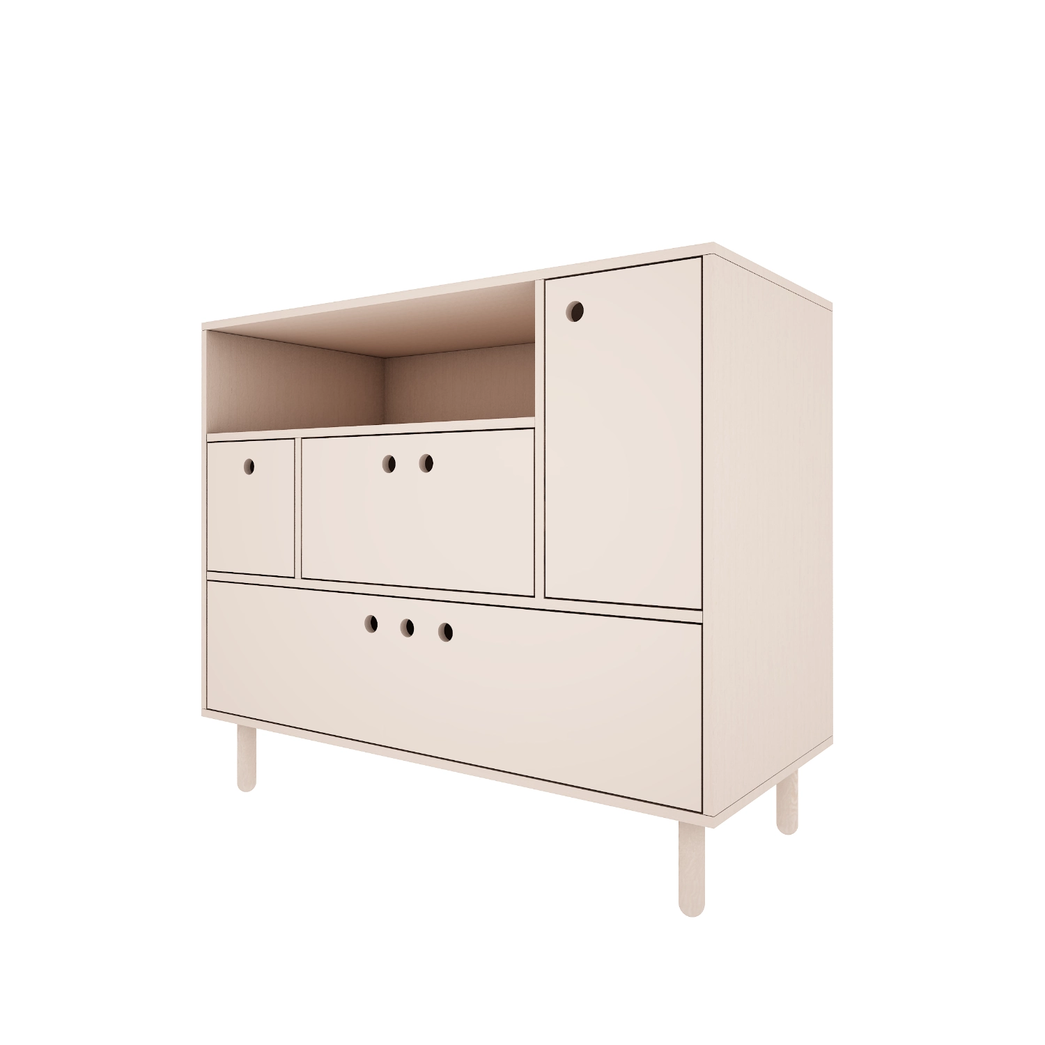 Komoda do pokoju dziecięcego River - Piaskowy Beż