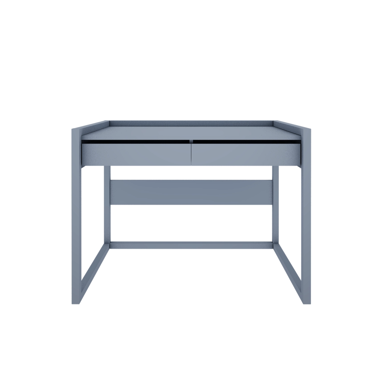 Biurko Tweens z szufladami do pokoju dziecięcego lub młodzieżowego w kolorze Zgaszony Niebieski